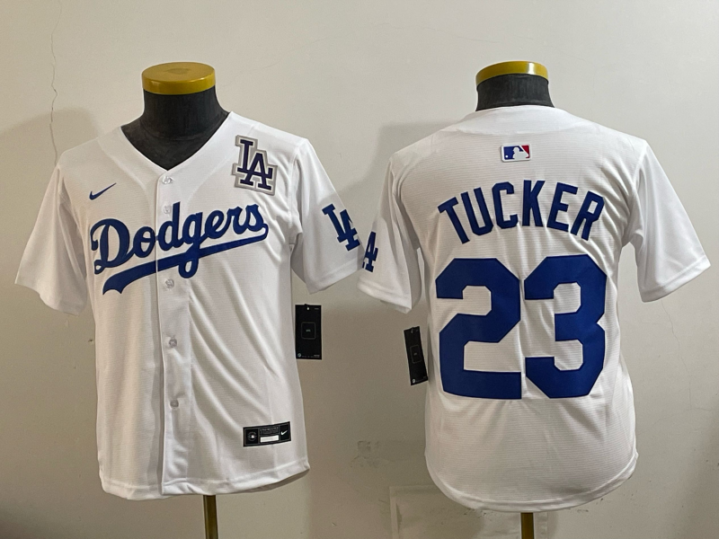 youth 2026 Los Angeles Dodgers #23 Tucker White Game Nike MLB Jersey 005-0